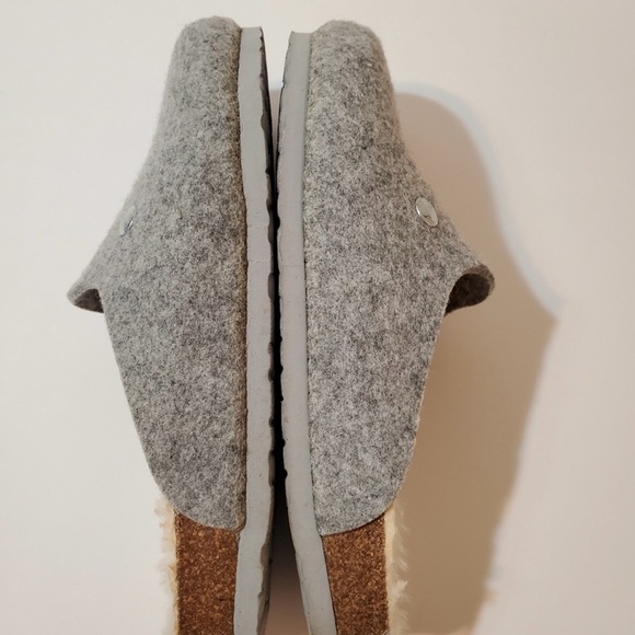 GENUINS Helsinki Felt Clog in Light Gray - Picture 7 of 11